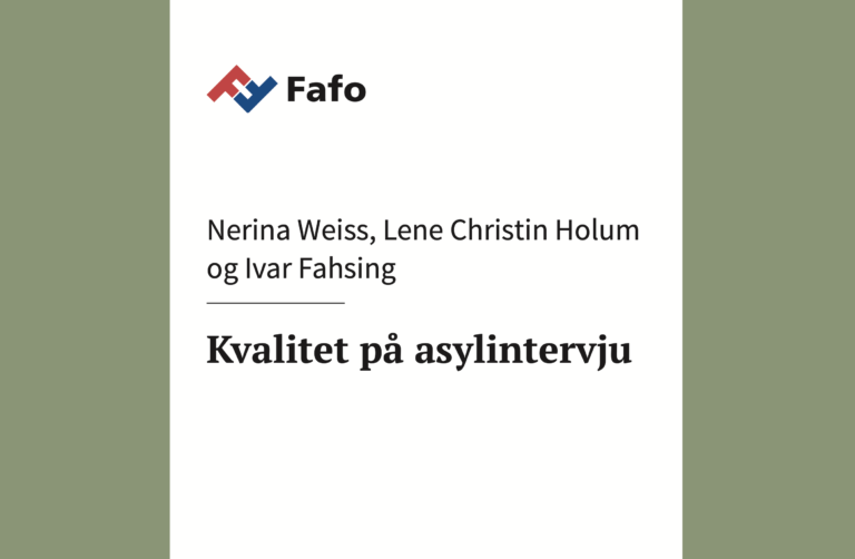 Ny forskning om asylintervjuet