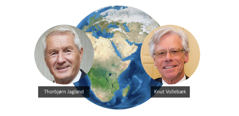 Se samtale om menneskerettigheter og flyktningpolitikk med Thorbjørn Jagland og Knut Vollebæk.