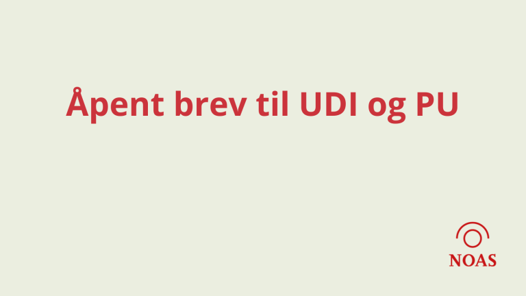 Åpent brev til Utlendingsdirektoratet (UDI) og Politiets utlendingsenhet (PU) vedrørende fremstillingen av organiserte nettverk under Arendalsuka