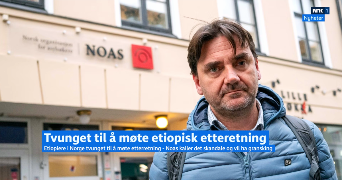 Bildet viser seniorrådgiver Jon Ole Martinsen i NOAS foran NOAS sitt kontor.